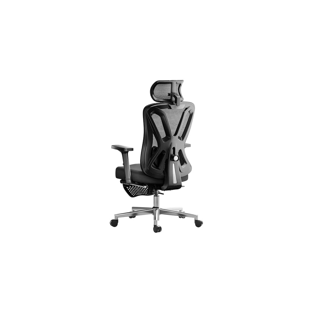 Hbada E3 Air Ergonomic Office Chair, 3-Zone Lumbar Support, Comfy Home Office Chair with Auto Recline, 4D Headrest & Armrests, 140° Tilt for Work & Relax, Obsidian Black